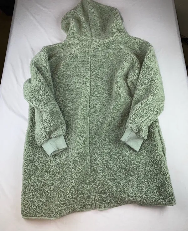 Fuzzy sweater cardigan Green - Image 7