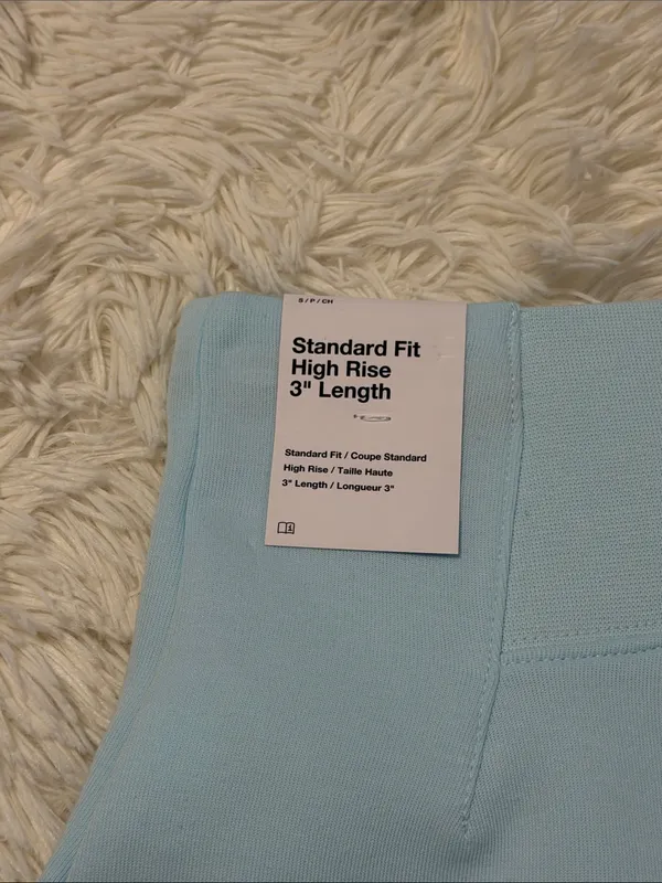 Nike High-Waisted Pleated Shorts in Light Blue - Image 6