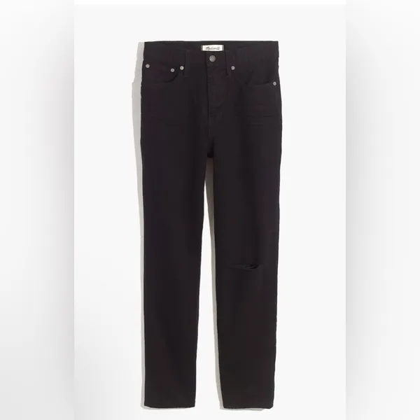 Madewell- The Perfect Vintage Jean Stone Black: Knee-Slit Edition 25 - Image 2