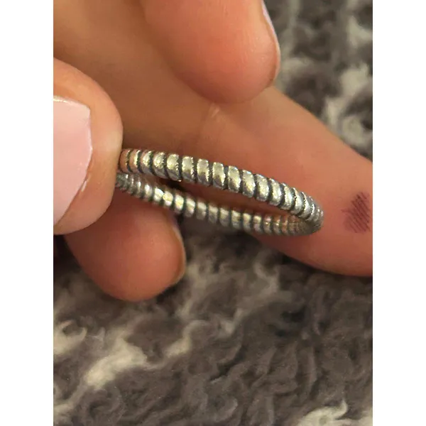 Z45 size 10 silver plated ring - Image 2