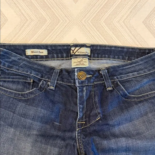 William Rast Belle Flare Jeans Size 28 Snap Back Pockets 28.5” Inseam - Image 3