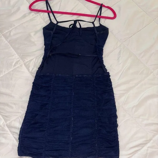 Tiger Mist Mini Dress- Navy M - Image 6