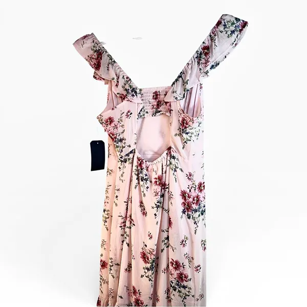 NWT Melrose & Market Light Link Floral Ruffle Midi Dress SMALL - Image 4