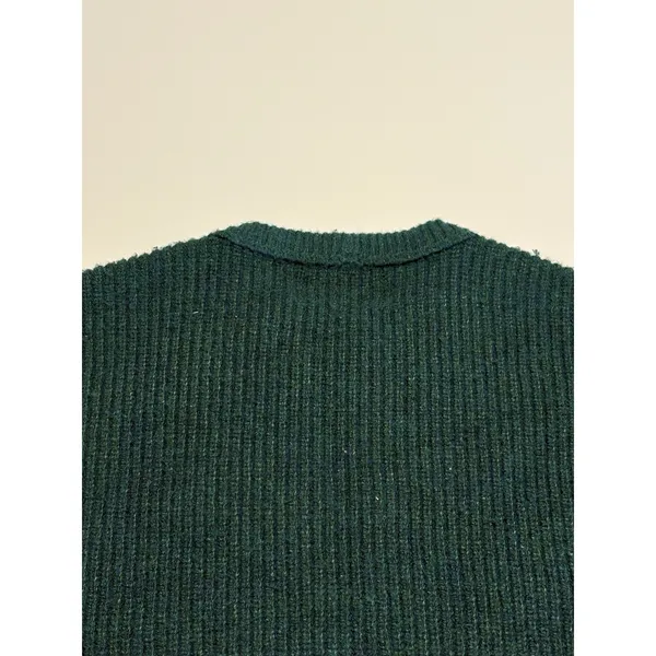 American Eagle Womens Green Knit Sweater Medium Crewneck Soft Casual Pullover - Image 4