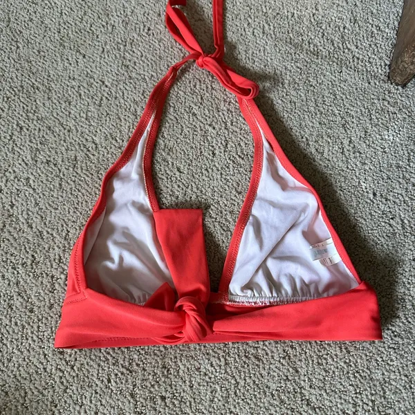 J Crew halter back bikini top red - Image 3