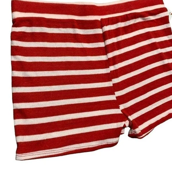 Women's New Colsie red striped cropped pajama lounge set size xl - Image 9