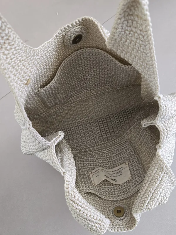 The Sak Cream Hand-crocheted Shoulder Bag - Image 6