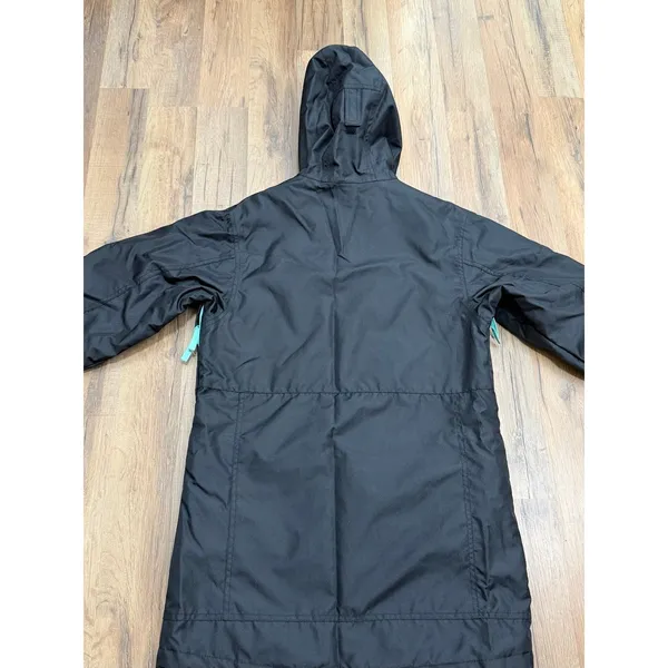 Neff Outerwear Snowboard Ski Jacket Large Black Blue Hooded Unisex Y2K - Image 3