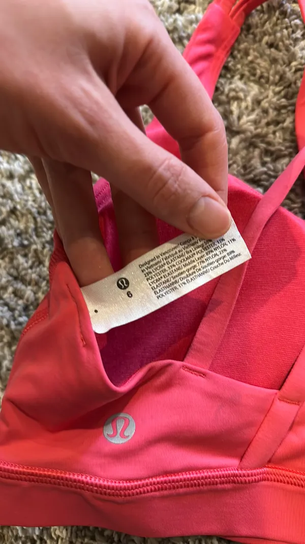 Lululemon Lipstick Sports Bra - Image 3