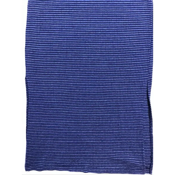 Vintage Faded Glory Maxi Dress Women L‎ Blue Striped Sleeveless Ribbed Knit Y2K - Image 6