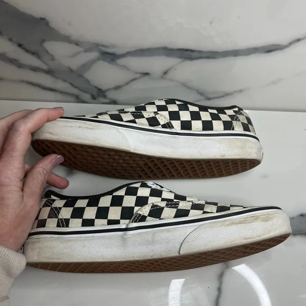 Vans Old Skool Black White Checkerboard Skateboard Shoes M Sz 6 W Sz 7.5 Skater - Image 6