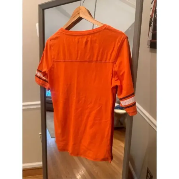 Clemson Russell Short‎ Sleeve Shirt Large Orange - Image 4