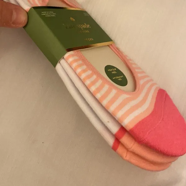 Kate spade socks - non slip heel - one size - new w tags - Image 2