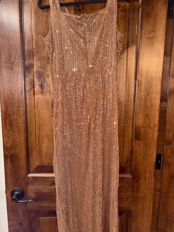 Sequin Dress Gold Size M - Image 3
