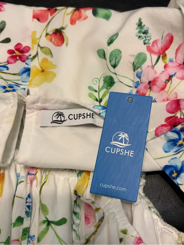 Cupshe spring crush floral mini dress size medium NWT - Image 8