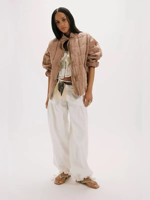 Free people Dolman Quilted Knit Jacket - Image 4