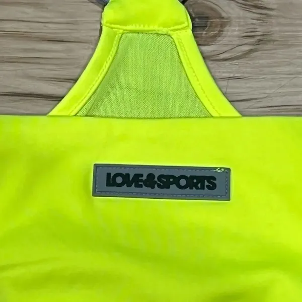 Love & Sports Neon Sports Bra Women’s Medium - Image 4