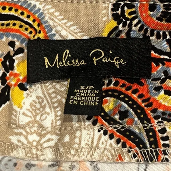 Melissa Paige Bohemian Paisley Mid Rise Stretch Pull On Pants Leggings - Image 7