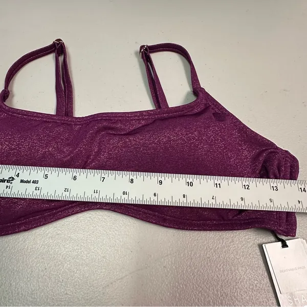 Shade & Shore Women's Sparkling Magenta Bikini top‎ - Image 4