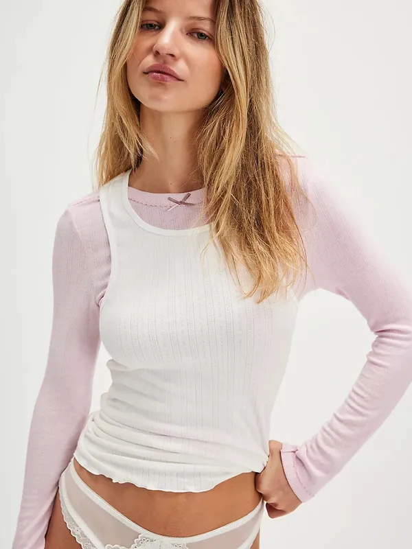The Free People Fresh In Love Tank - Ivory - Image 4