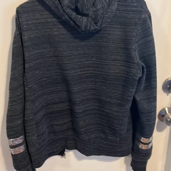 Reflex hoodie medium with glitter. Gray. Very nice condition. Soft and cozy - Image 4
