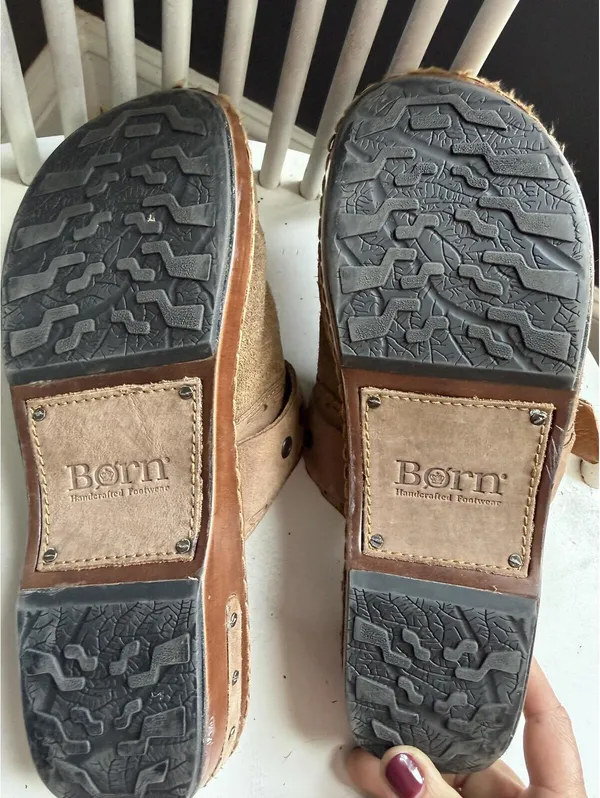 Børn Suede Buckle Mule Clogs Size 10/42 Brown - Image 11