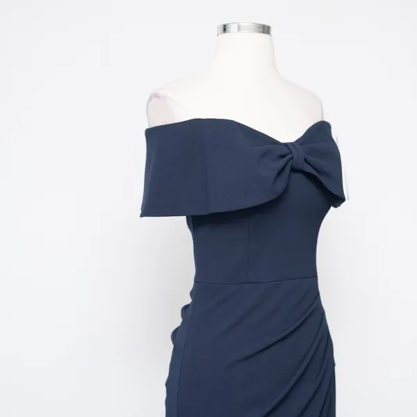 Xscape - Bow Off the Shoulder Scuba‎ Knit Cocktail Dress - Image 10
