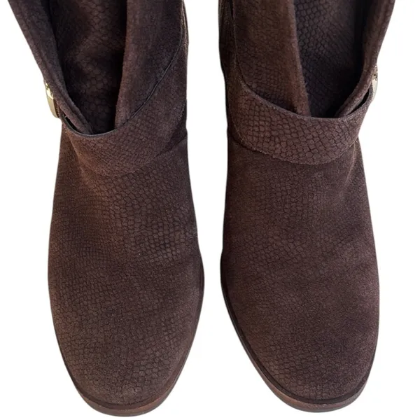 EUC Isola Leather Lavoy Heeled Boots Brown Size 7 1/2 - Image 4