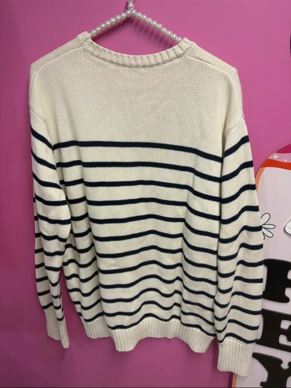 Brandy Melville Brianna cotton stripe sweater s/m - Image 4