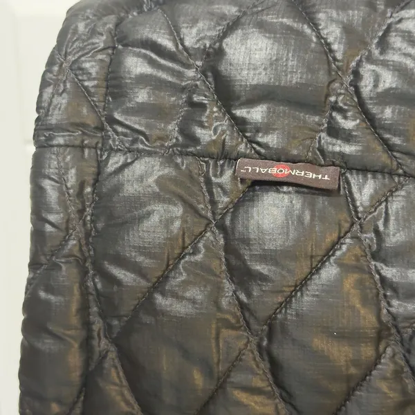 The North Face Med ThermoBall Quilted Jacket Black Floral Lining Full Zip Womens - Image 5