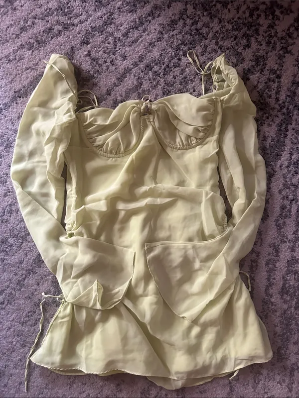 HOUSE OF CB Baby Halter Long Sleeve Minidress - Image 8