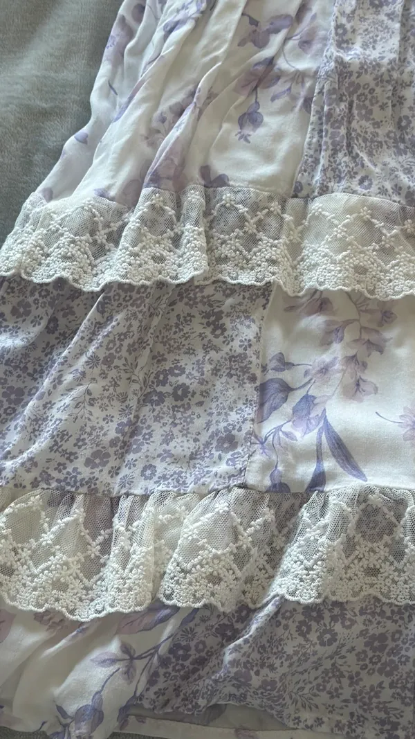 Altar'd State purple floral patchwork dress - Image 6