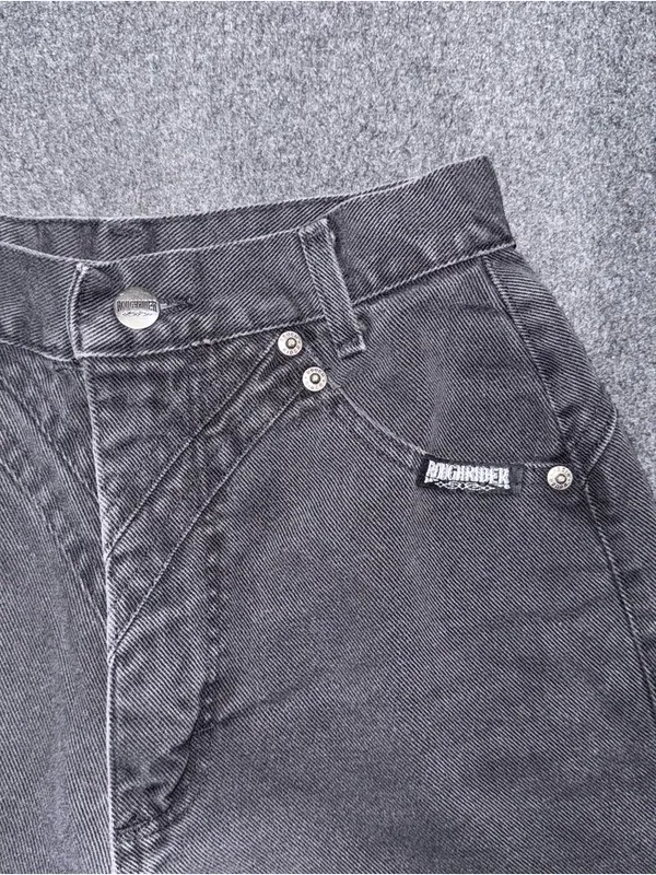 VTG 80s 90s RoughRider Circle T Black High Rise Bareback Wedgie Cowgirl Jeans - Image 5