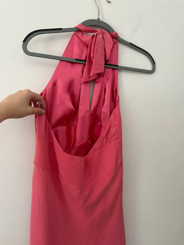 Laundry by Shelli Segal VNTG Silk Princess Diana Vibes Midi Dress - Image 3