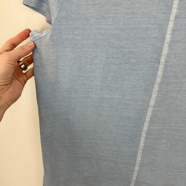 Madewell Essential Slim Tee Shirt Lightweight Cotton Light Blue Basics L NWT - Image 10
