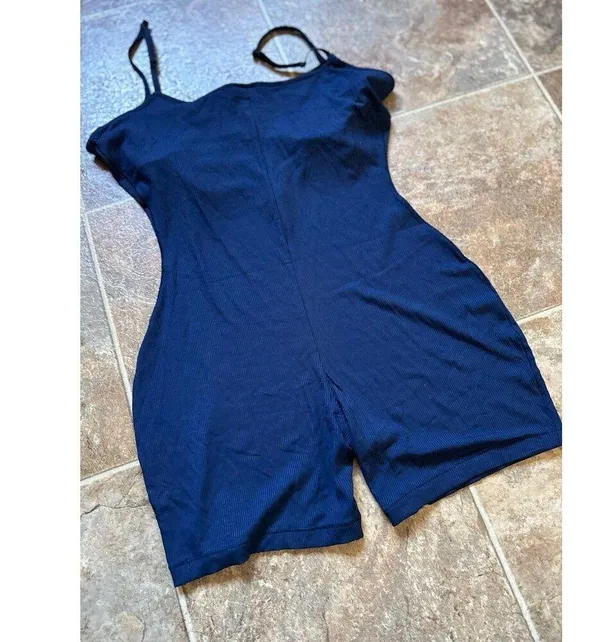 SKIMS Soft Lounge Scoop Onesie Navy Size Large - Image 10