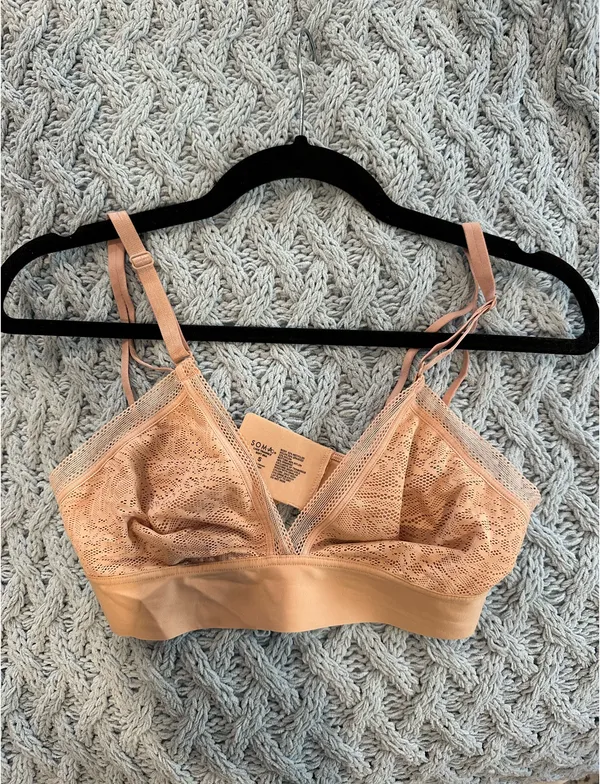 Soma triangle bralette with lace  - Image 2
