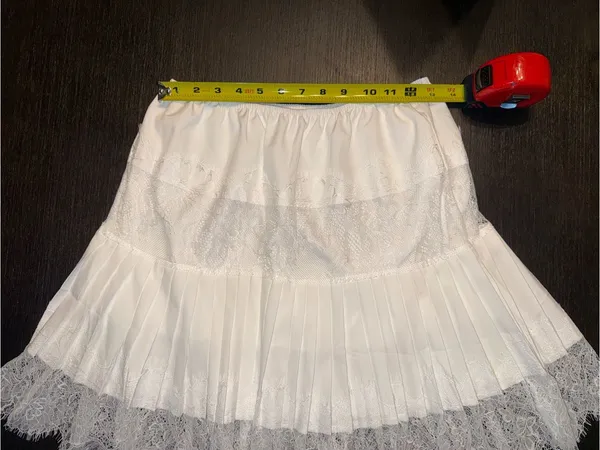 Women Y2k Lace Mini Skirt Ruffle Layered Flowy Half Slip Skirts Underskirt - Image 4