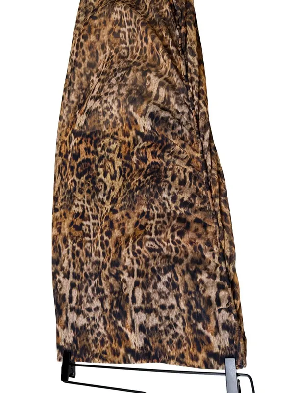 AllSaints Nora Leopard Print Mesh Midi Skirt NWT Size 6 - Image 6