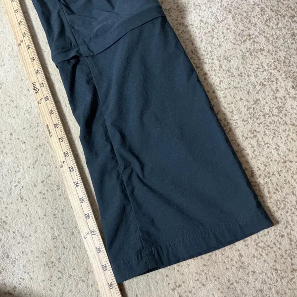 REI Sahara Convertible Hiking Pants Women 12 Black Zip Off Cargo Trail UPF 50+ - Image 5