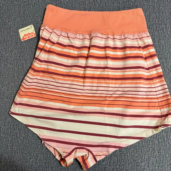 Free People Movement Hot Shot Stripe Print Shorts - Image 4