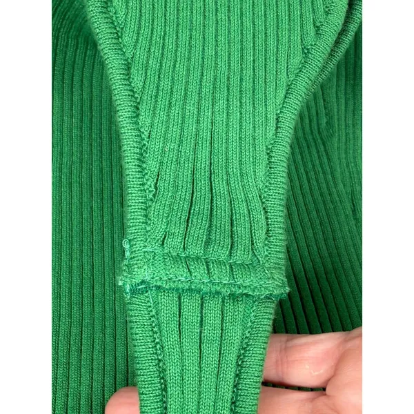 NWT Free People Intimately Ready For It Bodysuit Ribbed Knit Green Size Medium - Image 12