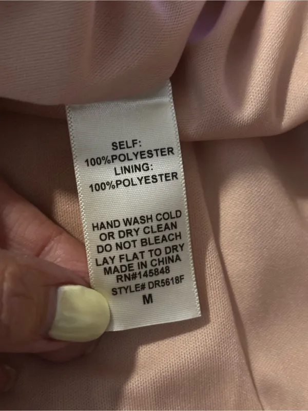 Everly for Francesca’s‎ Mauve/Rise Blush Pleated Halter Mini Dress Size M - Image 7