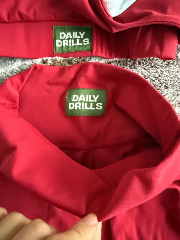 Daily drills workout set matching vintage red XS/S - Image 2