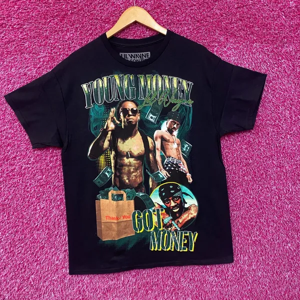 Lil Wayne Young Money Thank You Got Money T-Shirt Large - Image 3