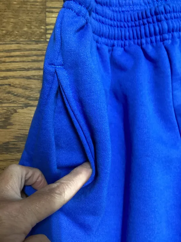 Southern Bliss Santorini patch sweat pants royal blue size Medium - Image 8