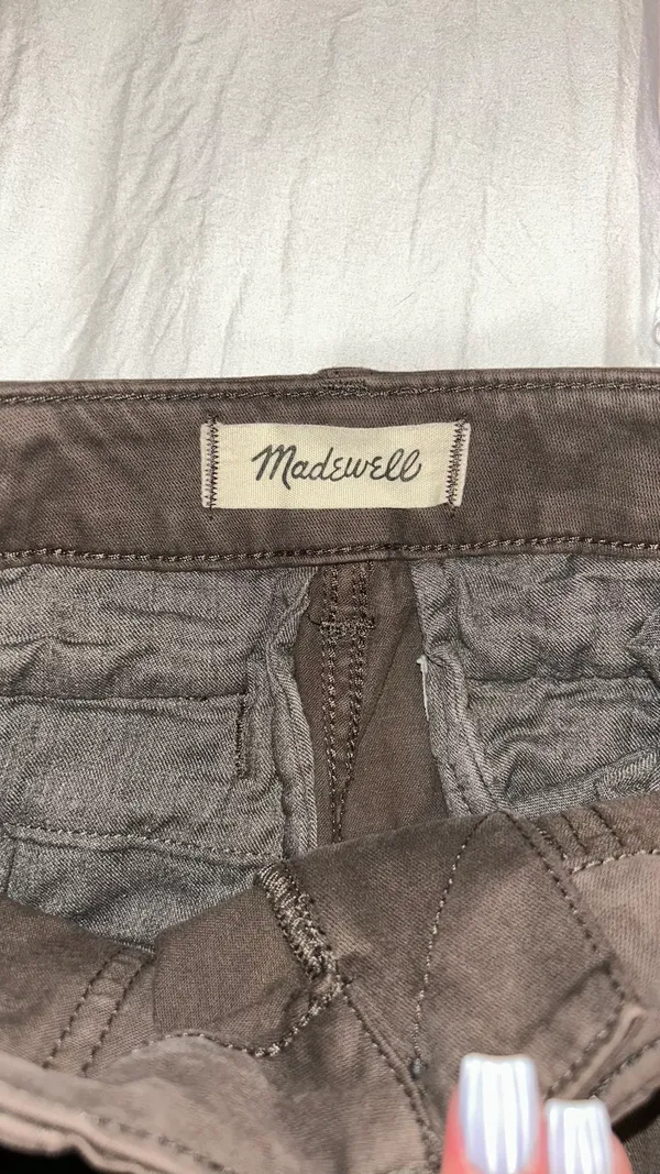Madewell Baggy Pants Cargo Low-Slung Green - Image 4