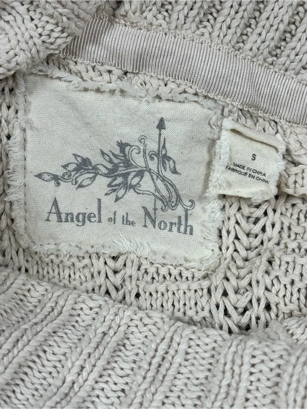 Anthropologie Angel of the North Harvest Moon Cotton Poncho Sweater Size S - Image 6