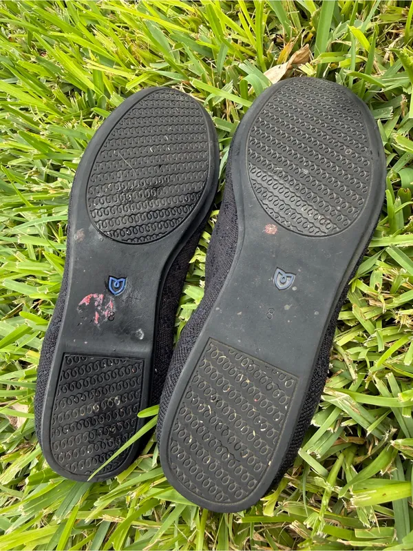 Rothy's Shimmer Round Toe Flats Black Slip On Size 8 - Image 8