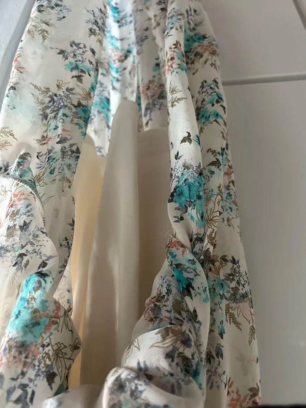 Spring Floral Dress White Size XS - Image 2